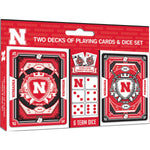 Nebraska Cornhuskers - 2-Pack Playing Cards & Dice Set