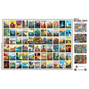 National Parks - Vintage Collage Poster Art 1000 Piece Jigsaw Puzzle