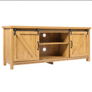 TV Stand Media Center Console Cabinet with Sliding Barn Door