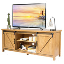 TV Stand Media Center Console Cabinet with Sliding Barn Door
