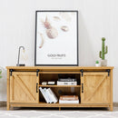 TV Stand Media Center Console Cabinet with Sliding Barn Door