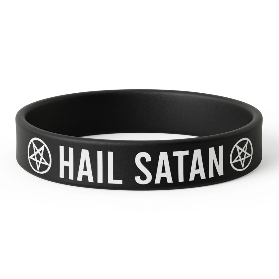 Hail Satan Silicone Wristband