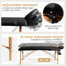 Portable Adjustable Facial Spa Bed with Carry Case