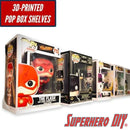 Hexagon Funko Pop Box Floating Shelves | Wall Mount fits Soft Cases or Hard Protectors or Funko Box only | Screws included!