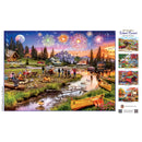Art Gallery - Fireworks on the Mountain 1000 Piece Jigsaw Puzzle