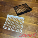 Honeycomb Floating Shelf for Funko Pop Boxes | Wall Mount fits Soft or Hard Cases or Box only | Screws included