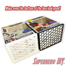 Honeycomb Floating Shelf for Funko Pop Boxes | Wall Mount fits Soft or Hard Cases or Box only | Screws included