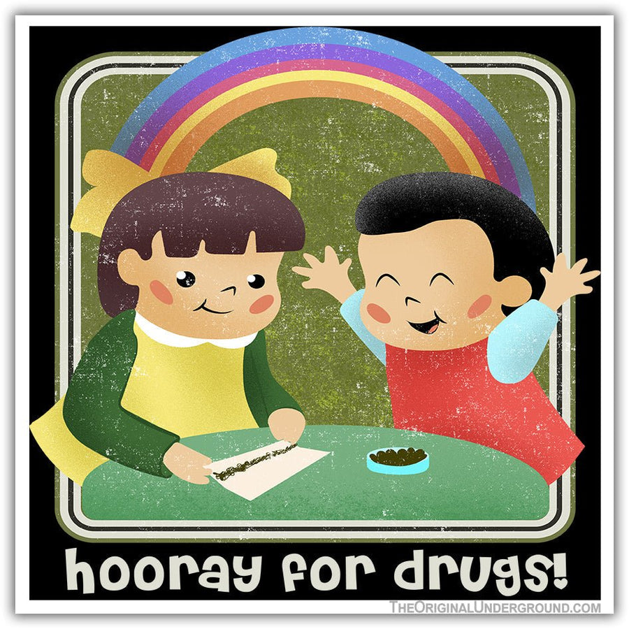 Hooray for Drugs Car Magnet