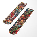 Horror Collage Socks