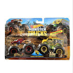 Hot Wheels Monster Trucks 1:64 Demolition Doubles 2-Pk - Hotweiler Vs Hound Hauler