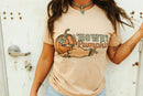 Howdy Pumpkin Turquoise Graphic Tee