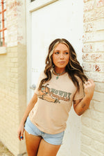 Howdy Pumpkin Turquoise Graphic Tee