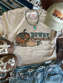 Howdy Pumpkin Turquoise Graphic Tee