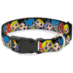 Plastic Clip Collar - DC Mini Group Stacked Black