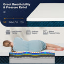 10 Inch Mattress with Jacquard Fabric Cover in a Box