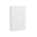 Foldable Armoire Wardrobe Closet with 10 Cubes