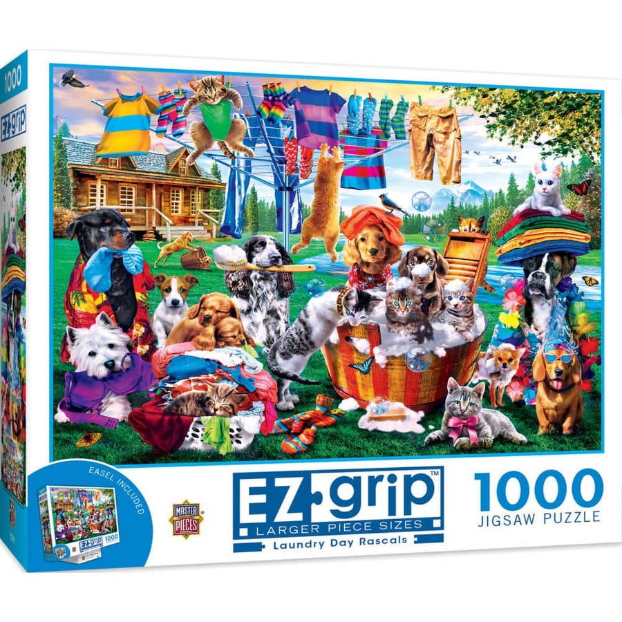 EZ Grip - Laundry Day Rascals 1000 Piece Jigsaw Puzzle