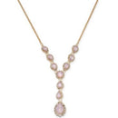 Charter Club Crystal and Stone Lariat Necklace