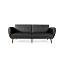 3 Seat Convertible Sofa Bed with Adjustable Backrest for Living Room