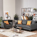 Modern Upholstered Accent Chair with Removable Backrest Cushion