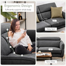Modern Couched Sofa set with Adjustable Headrest