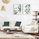 Modern Couched Sofa set with Adjustable Headrest