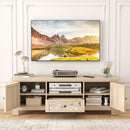55 Inch Retro TV Stand Media Entertainment Center with Mirror Doors and Drawer