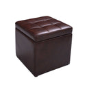 Foldable Cube Ottoman Pouffe Storage Seat