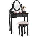 Vanity Makeup Table Set Bedroom Furniture with Padded Stool