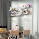 Set of 5 Wall Mount Wine Rack Set with Storage Shelves