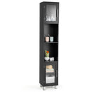 71 Inch Tall Tower Bathroom Storage Cabinet and Organizer Display Shelves for Bedroom