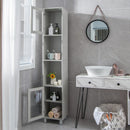 71 Inch Tall Tower Bathroom Storage Cabinet and Organizer Display Shelves for Bedroom