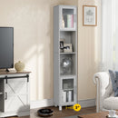 71 Inch Tall Tower Bathroom Storage Cabinet and Organizer Display Shelves for Bedroom