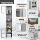 71 Inch Tall Tower Bathroom Storage Cabinet and Organizer Display Shelves for Bedroom