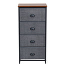 Chest Storage Tower Side Table Display Storage with 4 Drawers
