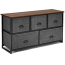 Wood Dresser Storage Unit Side Table Display Organizer
