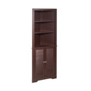 Free Standing Tall Bathroom Corner Storage Cabinet with 3 Shelves