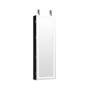 Mirrored Jewelry Armoire with Full Length Mirror and 2 Internal LED Lights