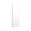Lockable Storage Jewelry Cabinet with Frameless Mirror