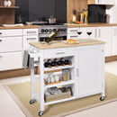 Kitchen Island Cart Rolling Serving Cart Wood Trolley
