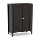 2-Door Bathroom Floor Storage Cabinet Space Saver Organizer