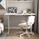 Hand Crank Sit to Stand Desk Frame Height Adjustable Standing Base-Gray