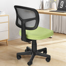 Armless Computer Chair with Height Adjustment and Breathable Mesh for Home Office