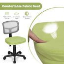 Armless Computer Chair with Height Adjustment and Breathable Mesh for Home Office