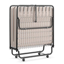 Rollaway Guest Bed with Sturdy Steel Frame and Memory Foam Mattress Made in Italy