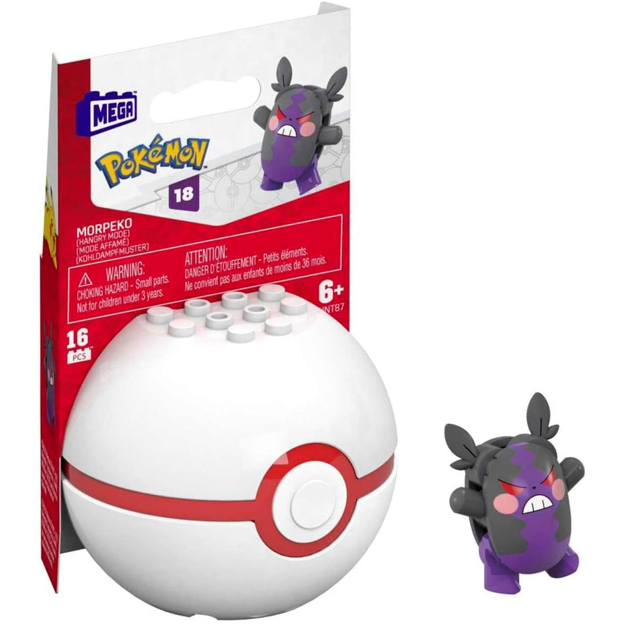 Pokemon Mega Evergreen Morpeko Ball Construction Toy