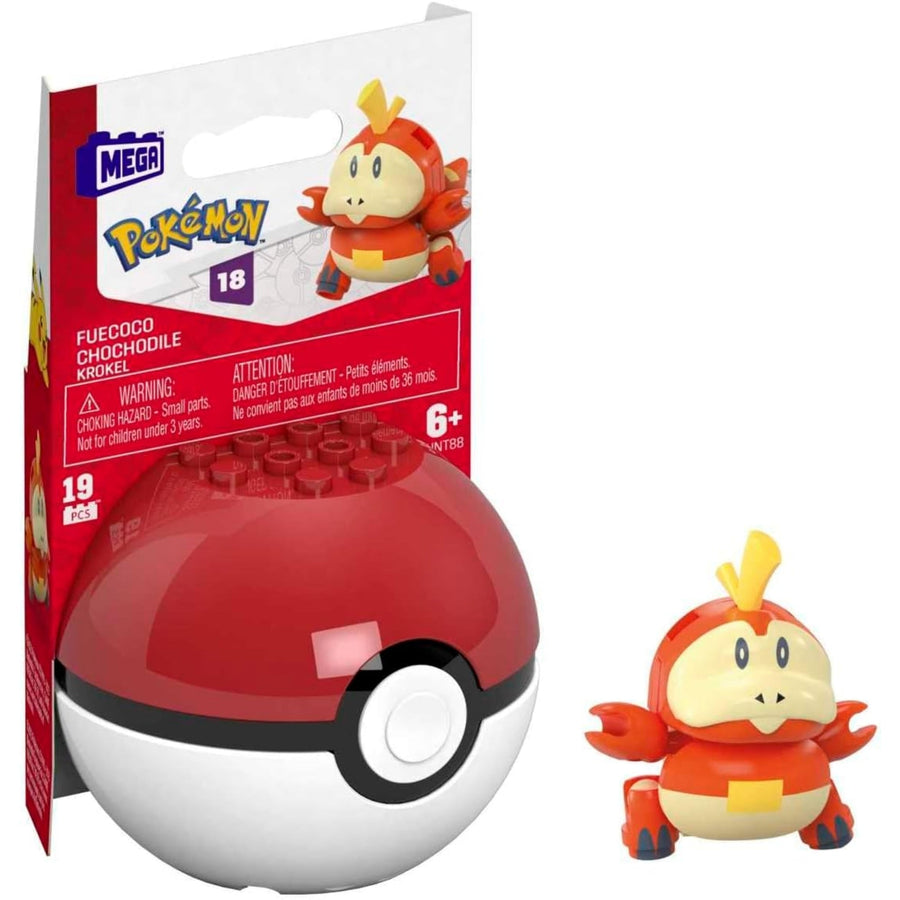 Pokemon Mega Evergreen Fuecoco Ball Construction Toy