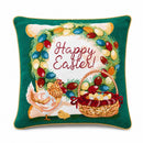 Set of 2 Happy Easter & Easter Eggs Throw Pillow Covers