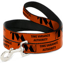 Dog Leash - Loki Series TVA TIME VARIANCE AUTHORITY Text Orange/Black