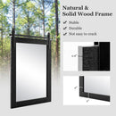 30 x 22 Inch Wall Mount Mirror with Wood Frame